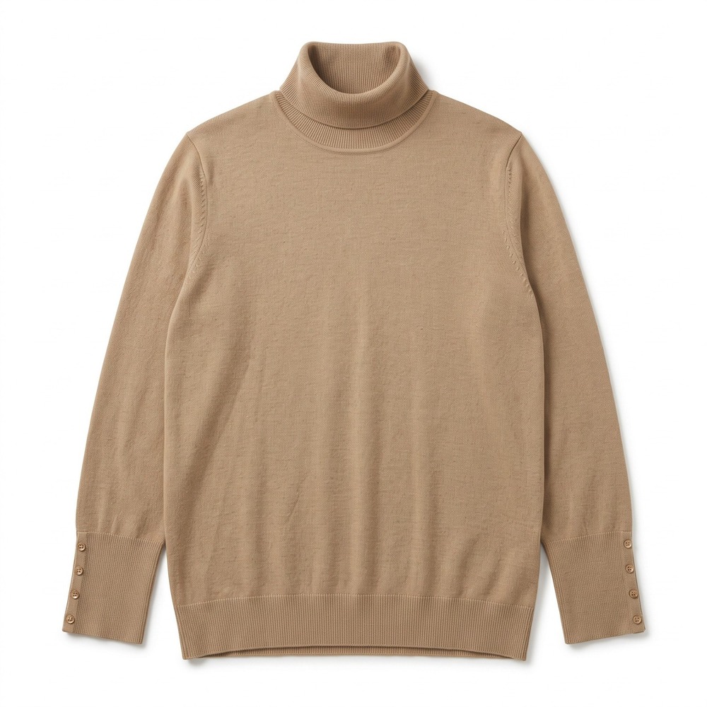 JM Collection XXL Womens Tan Camel Turtleneck Sweater